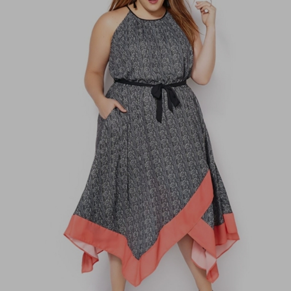 Elegant Black and Pink Women's Dress 👗